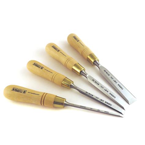 Narex 4 Piece Premium Bevel Edge Chisel Set 18 38 58 78