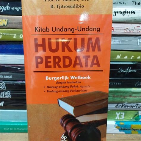 Jual Buku Buku Kitab Undang Undang Hukum Perdata Burgerlijk Wetboek Bw