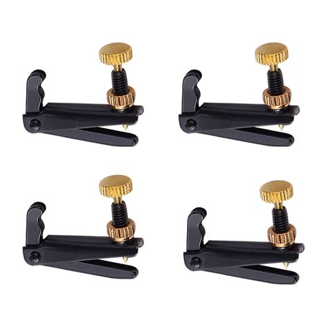 4pcs Violin Fine Tuners Metal String Adjuster Violin String Adjuster