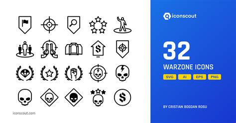 Warzone Icon Pack 32 Free Download Miscellaneous Icons Iconscout