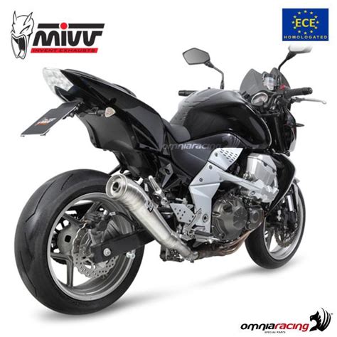 Mivv Exhaust Slip On Ghibli Approved Steel Kawasaki Z750 2007 2014 K