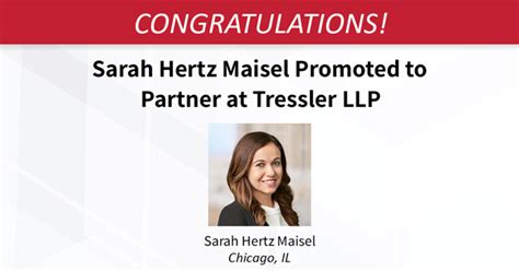 Sarah Hertz Maisel Promoted to Partner in Tressler's Insurance Practice Group