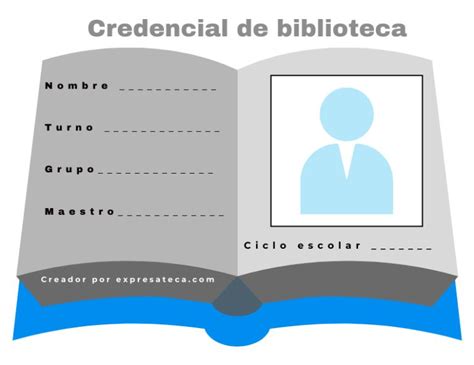 Credencial De Biblioteca Escolar Descargar Plantillas