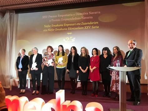 Amedna Entrega Los Xxv Premios Empresaria Y Directiva Navarra Y Premio