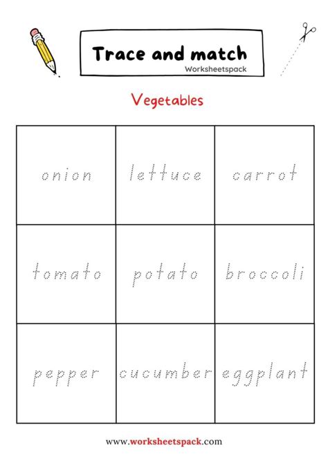 Fruits And Vegetables Vocabulary Worksheets Worksheetspack