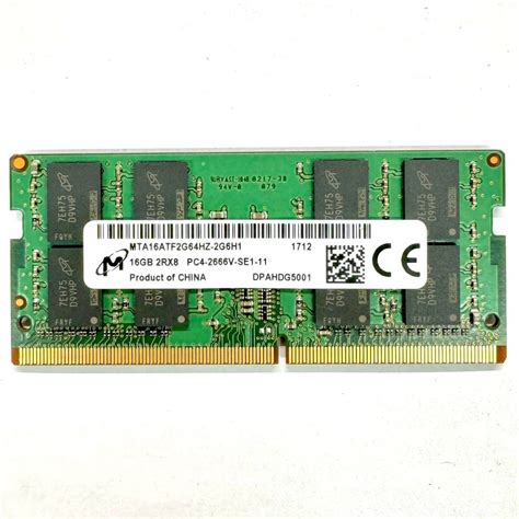 Yahooオークション Micron ノートpc用 メモリ 16gb 2rx8 Pc4 2666v