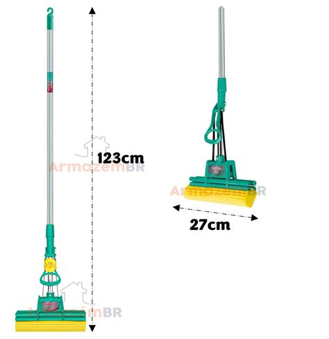Kit Sekito Noviça Mop Limpa Absorve Água Sujeiras Rodo Mágico 2