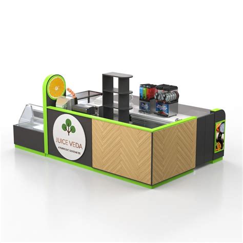 Fruit Juice Kiosk Modern Design Juice Bar Counter For Sale