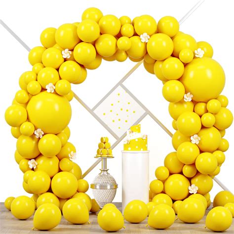 Snapklik Voircoloria 90pack Lemon Yellow Balloons Different Size