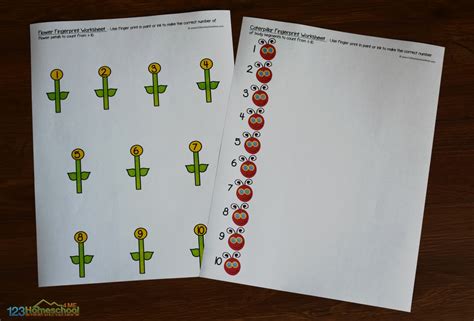 Free Fingerprint Counting Printables