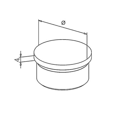 Embout Tube Inox A Coller Plat Mm Erminox