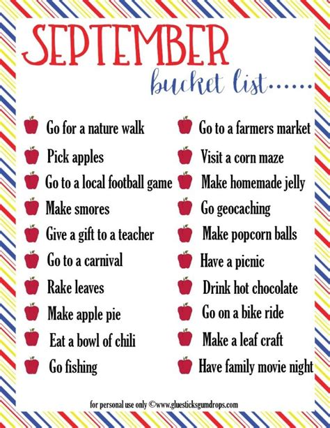 September Activities For Kids