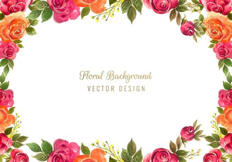 decorative floral frame background 692846 Vector Art at Vecteezy