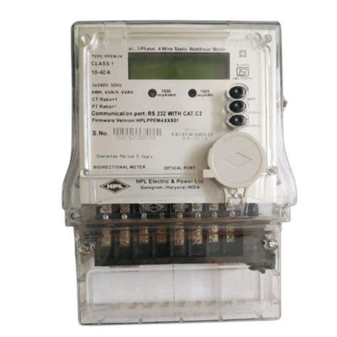 220 Voltage 10 Watt Plastic Three Phase Digital Electric Meter For Industrial Us At 3000 00 Inr