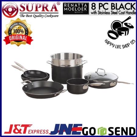 Jual Panci Supra Aluminium Series Black Panci Set Supra Anti Lengket