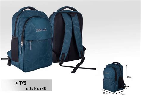 Black Polyester TVS Promotional Backpack Capacity 5kg At 255 Piece