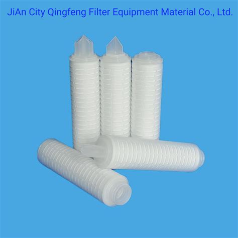 Nylon Pes Ptfe Pp Pvdf Pleated Filter Cartridge With Fin Code