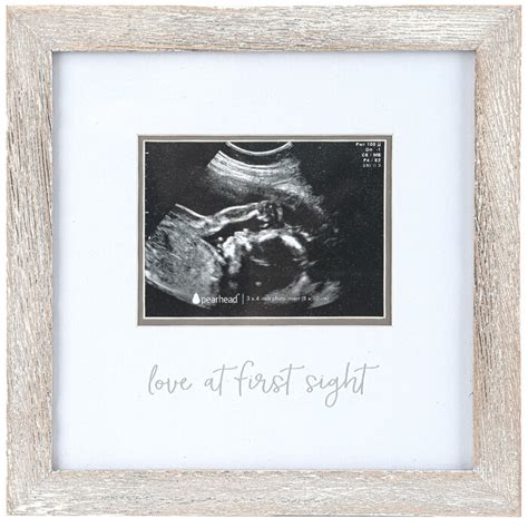 Love At First Sight Sonogram Rustic Frame 8 X 8 Inches Mardel 4081113