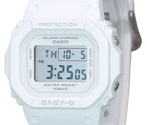 Casio Baby G Digital Bracelet En R Sine Blanche Quartz Bgd U