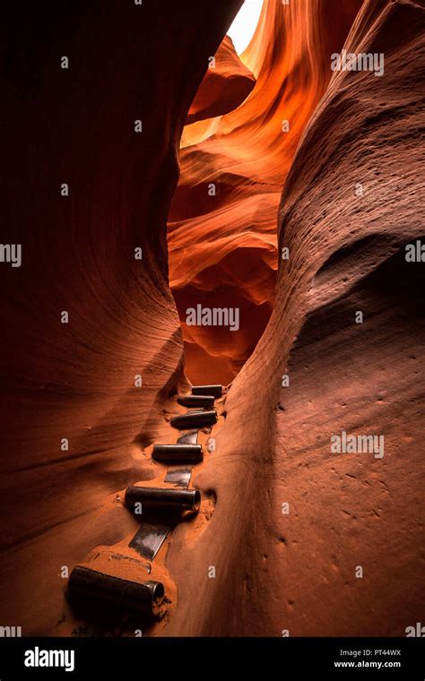 Lower Antelope Canyon, Page, Navajo Nation, Arizona, USA Stock Photo ...