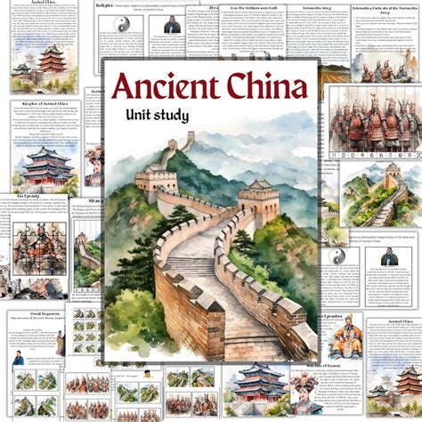 Ancient China Unit Study Asia Unit Study History Homeschool