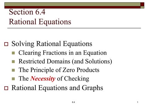 Rational Equations