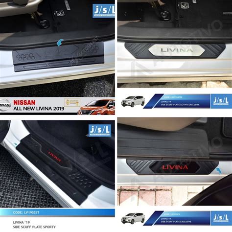 MERAH HITAM All NEW LIVINA 2019 2020 2022 2024 SIDE SCUFF SILLPLATE