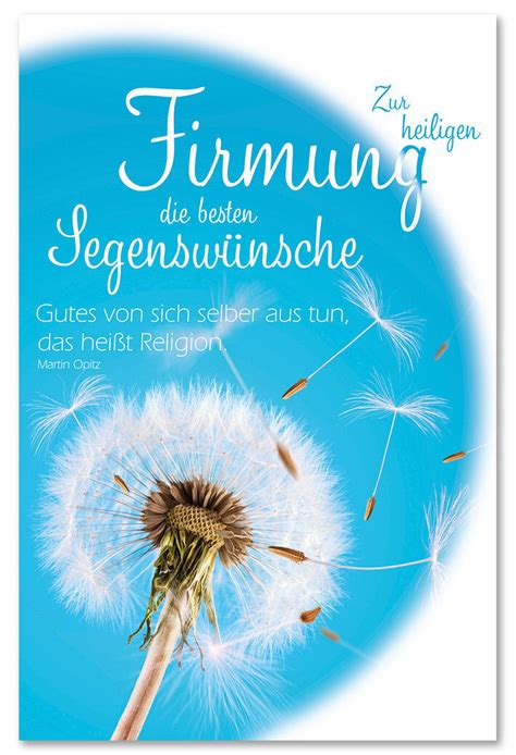 10 Glückwunschkarten Grußkarten Firmung Pusteblume Blume hochwertig 150