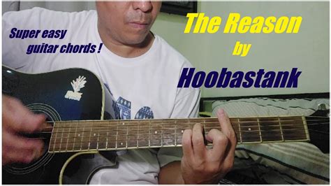 The Reason By Hoobastank Super Easy Guitar Chords Tutorial Guitar