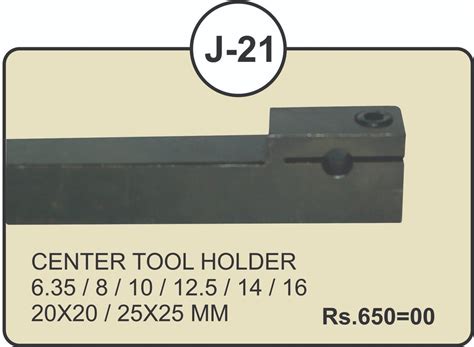 Alloy Steel J 21 Center Tool Cutting Holder For Cnc Machine At Rs 650