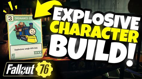 Ultimate Fun Explosive Character Build Fallout 76 Locked And Loaded Youtube