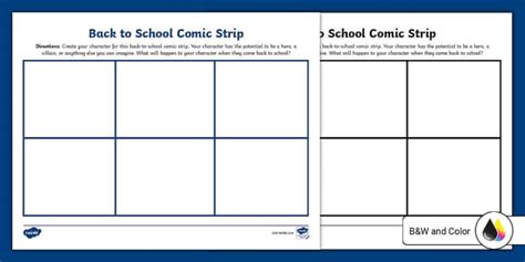 Back To School Comic Strip 7th Grade Resource Twinkl Usa