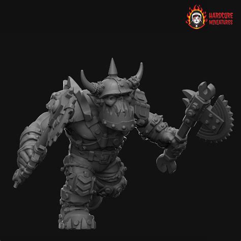D Printable Space Orcs CCW Hands Left By Hardcore Miniatures