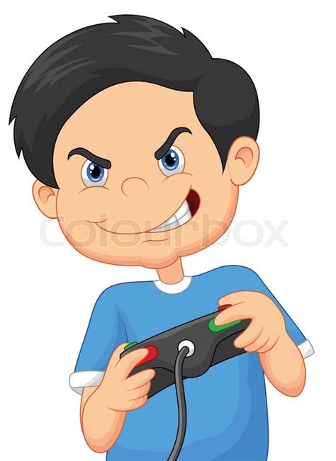 Playing Video Games Cartoon Images - Game Fans Hub