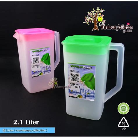 Jual Eskan Air Kotak 2 1 Liter Plastik Wapolin Teko Plastik Segi