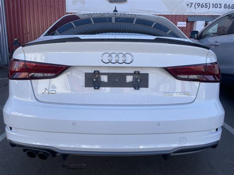 Ремонт дхо/ крепление номеров Plexiclick — Audi A3 Sedan (8V), 1,4 л ...