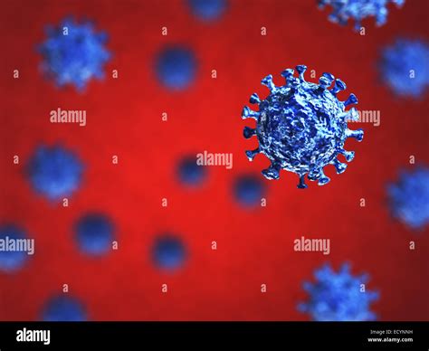 D Render Of Bacteria Virus Cell D Concept Background Stock Photo Alamy