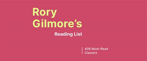Rory Gilmore Reading List Test