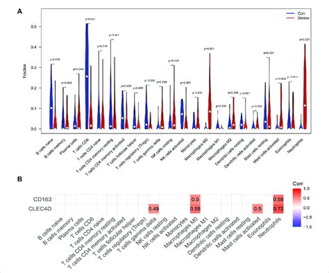 Peripheral Blood Immune Cell Infiltration In Is A Violin Plot Of 22