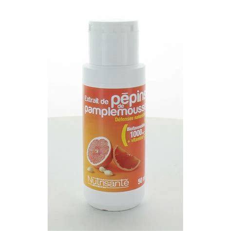 Extrait de Pépins de Pamplemousse Bio Nutrisanté 50ml Univers Pharmacie