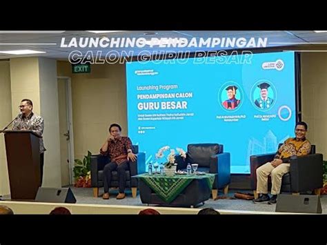 Launching Pendampingan Guru Besar Prof Bagi Para Dosen Uin Sts Jambi