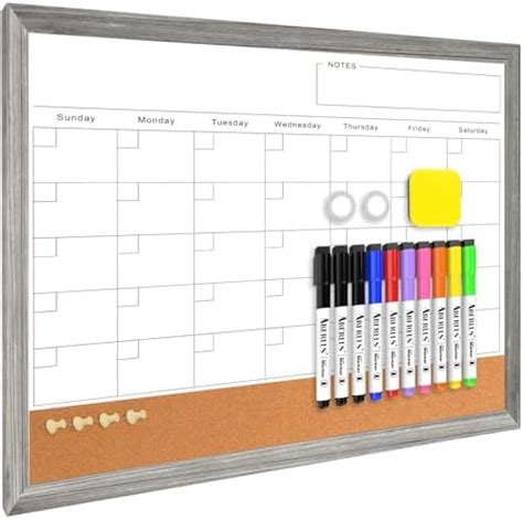 Amazon Monthly Whiteboard Calendar Cork Boards For Walls