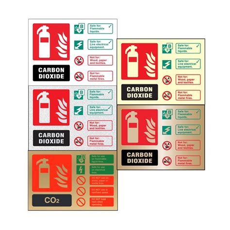 CO2 Fire Extinguisher Sign Landscape FireShield