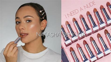 Natasha Denona I Need A Nude Lipstick Collection Lip Swatches Review YouTube