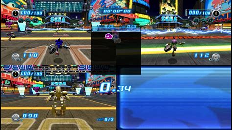 Sonic Riders Zero Gravity Nintendo Wii All Stages 3 Player Netplay