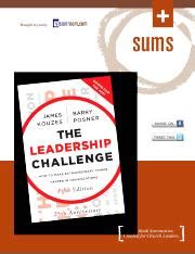 Summary The Leadership Challenge By Kouzes And Posner Docx Brought To