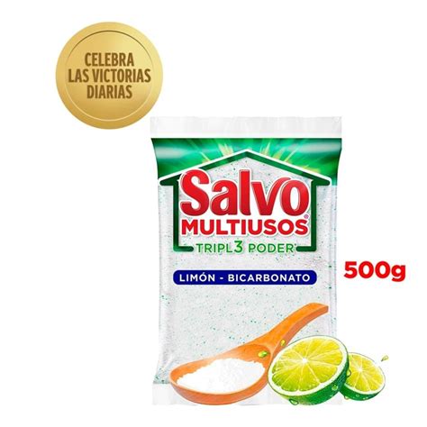 Detergente en polvo Salvo Multiusos Limón Bicarbonato para toda tu casa