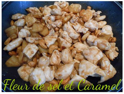 Fleur de sel et Caramel Poulet sauté à l ananas et noix de cajou