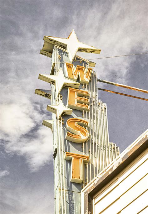 Vintage Theater Sign Photograph by Dusty Maps - Pixels