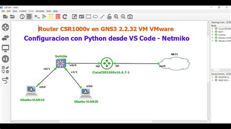 Configurar Router Cisco Csr V Con Python Y Netmiko En Gns Youtube